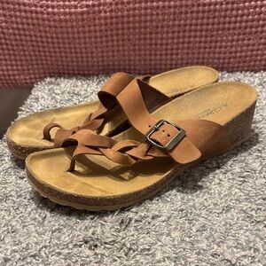 Women's Brown Wedge Sandals